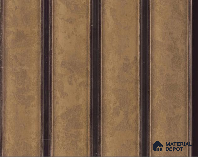 PN 06807 8 ft x 5 inch Charcoal Louvers/Panels - 12 mm
