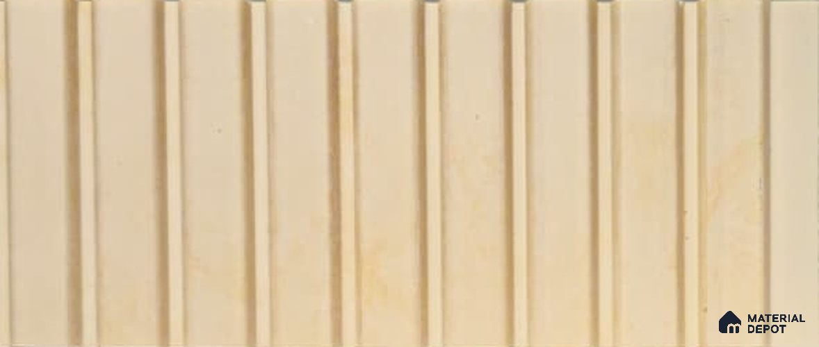 PN 06895 8 ft x 6 inch Charcoal Louvers/Panels - 6 mm