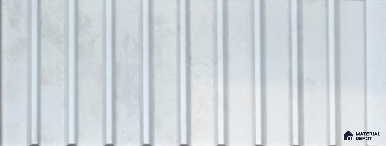 PN 06900 8 ft x 6 inch Charcoal Louvers/Panels - 6 mm