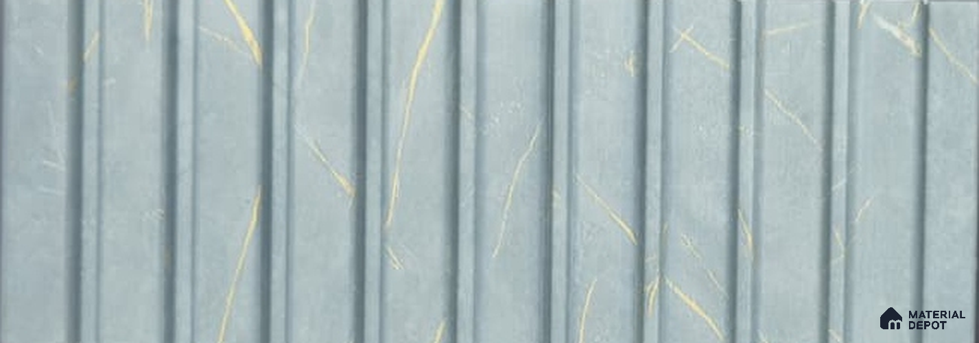 PN 06901 8 ft x 6 inch Charcoal Louvers/Panels - 6 mm