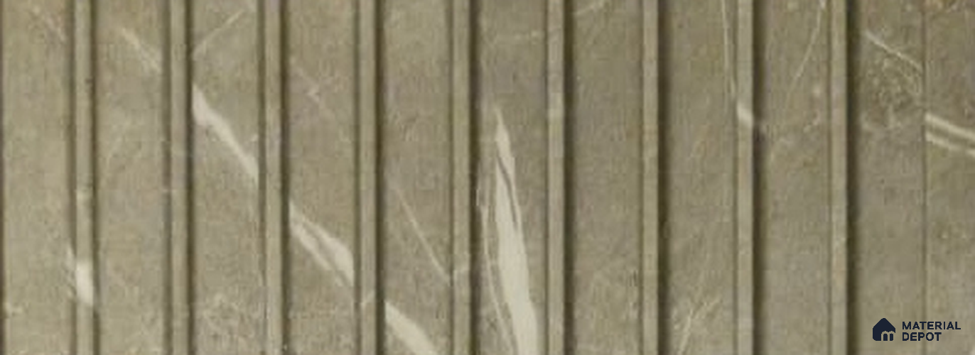 PN 06902 8 ft x 6 inch Charcoal Louvers/Panels - 6 mm
