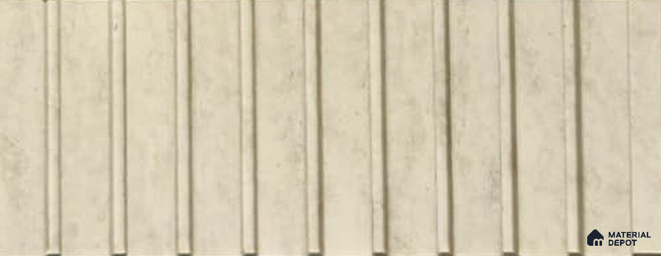PN 06906 8 ft x 6 inch Charcoal Louvers/Panels - 6 mm