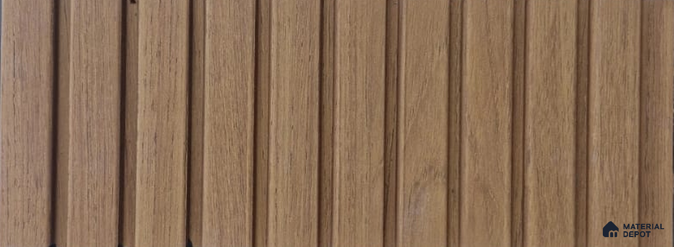PN 06908 8 ft x 6 inch Charcoal Louvers/Panels - 6 mm