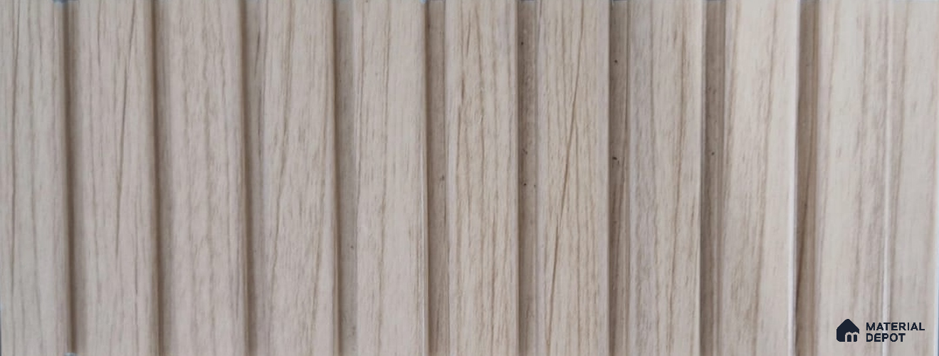 PN 06909 8 ft x 6 inch Charcoal Louvers/Panels - 6 mm