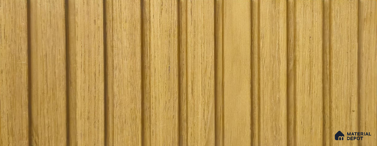 PN 06911 8 ft x 6 inch Charcoal Louvers/Panels - 6 mm
