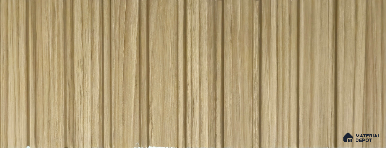 PN 06912 8 ft x 6 inch Charcoal Louvers/Panels - 6 mm