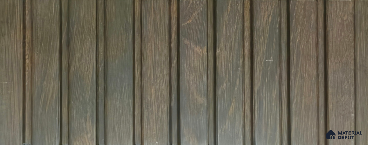 PN 06914 8 ft x 6 inch Charcoal Louvers/Panels - 6 mm