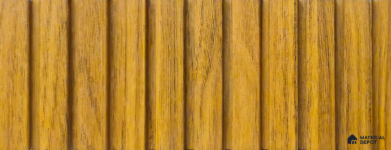 PN 06917 8 ft x 6 inch Charcoal Louvers/Panels - 6 mm
