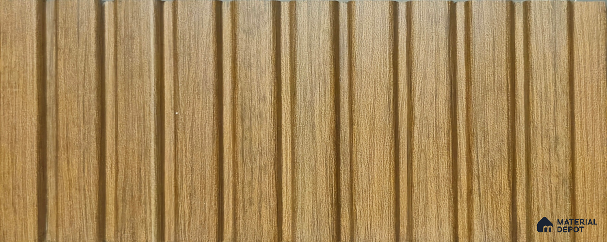 PN 06919 8 ft x 6 inch Charcoal Louvers/Panels - 6 mm