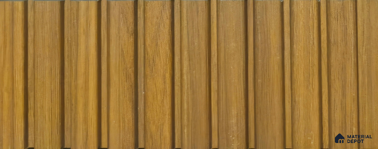 PN 06921 8 ft x 6 inch Charcoal Louvers/Panels - 6 mm