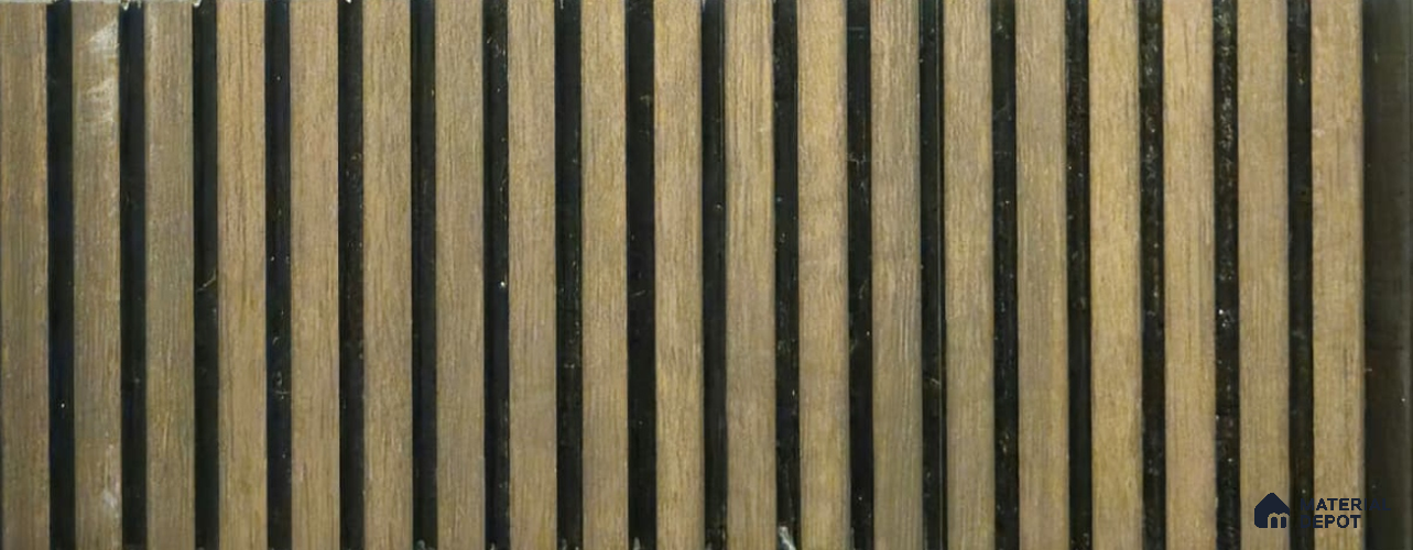 PN 06924 8 ft x 6 inch Charcoal Louvers/Panels - 6 mm