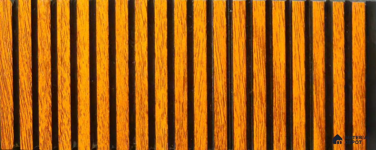 PN 06925 8 ft x 6 inch Charcoal Louvers/Panels - 6 mm