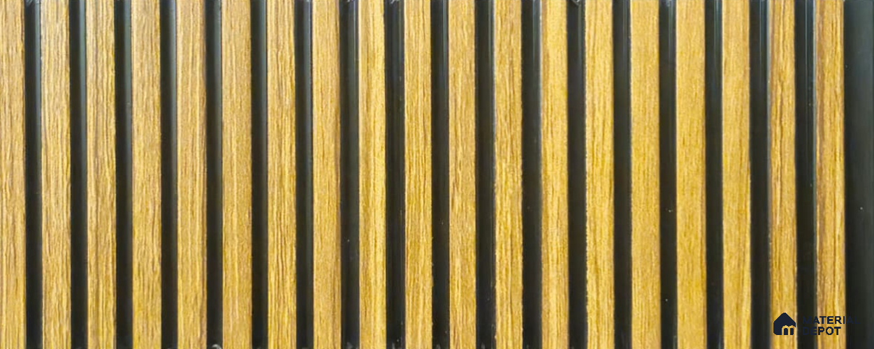 PN 06927 8 ft x 6 inch Charcoal Louvers/Panels - 6 mm
