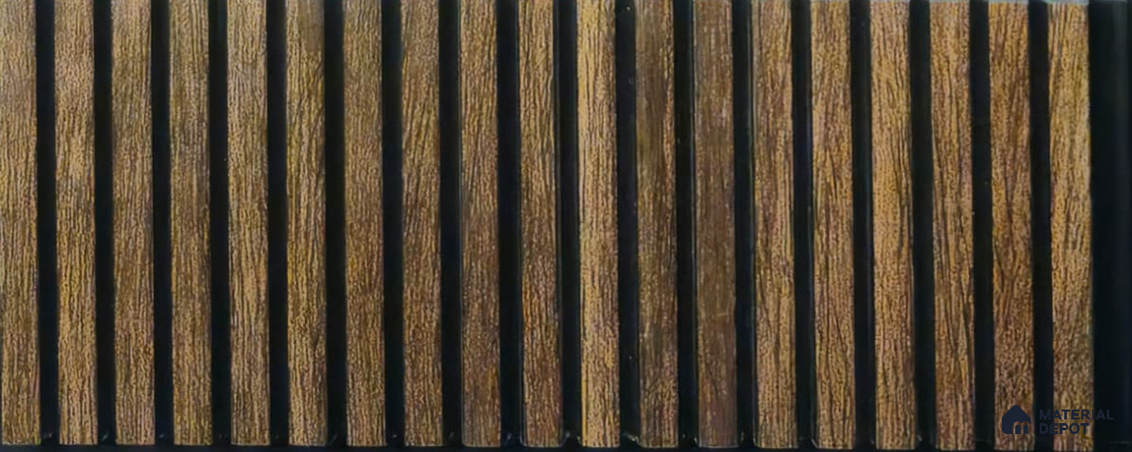 PN 06929 8 ft x 6 inch Charcoal Louvers/Panels - 6 mm