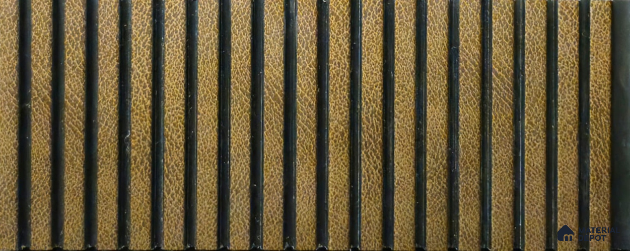 PN 06933 8 ft x 6 inch Charcoal Louvers/Panels - 6 mm