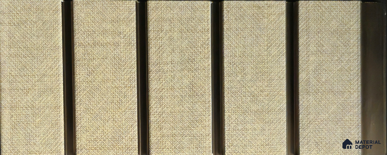 PN 06936 8 ft x 6 inch Charcoal Louvers/Panels - 6 mm