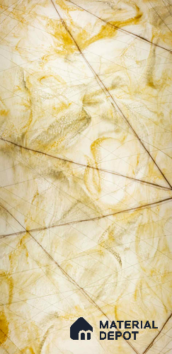 PN 06666 Marble Look Alabaster Sheet 8 ft x 4 ft Texture Finish - 6 mm | Suitable for Pooja Room, Feature Wall, Ceiling & Reception