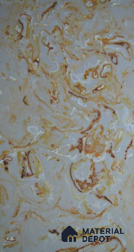 PN 06576 Marble Look Alabaster Sheet 8 ft x 4 ft Texture Finish  - 6 mm | Suitable for  Pooja Room, Feature Wall, Ceiling & Reception