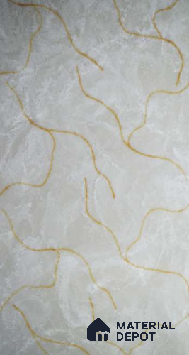 PN 06574 Marble Look Alabaster Sheet 8 ft x 4 ft Texture Finish  - 6 mm | Suitable for  Pooja Room, Feature Wall, Ceiling & Reception