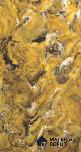 PN 06583 Marble Look Alabaster Sheet 8 ft x 4 ft Texture Finish - 6 mm | Suitable for Pooja Room, Feature Wall, Ceiling & Reception