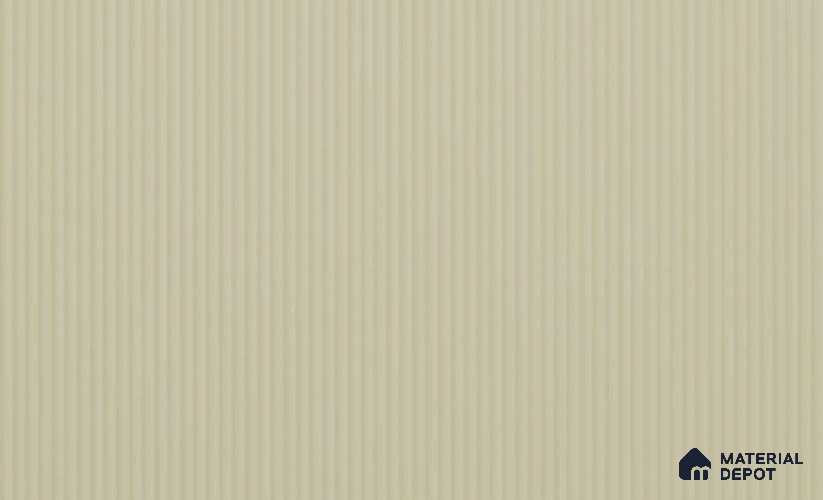 Light Cream Fluted Solid Color LM 24583 8 ft x 4 ft Texture Finish PVC Laminate - 1 mm | Suitable for TV Unit,Wardrobe, Kitchen Cabinets