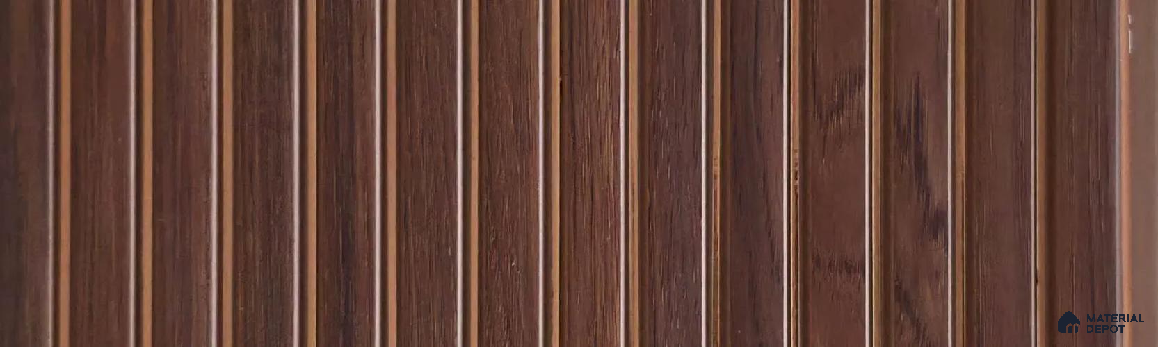 PN 07793 Wood Look Louver 8 ft x 0.65 ft Texture Finish  - 6 mm | Suitable for Feature Wall, TV Unit & Living Room