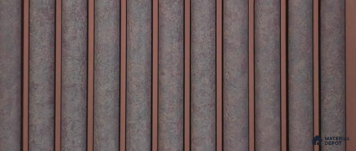 PN 07805 Marble Look Louver 8 ft x 0.65 ft Texture Finish - 6 mm | Suitable for Feature Wall, TV Unit & Living Room