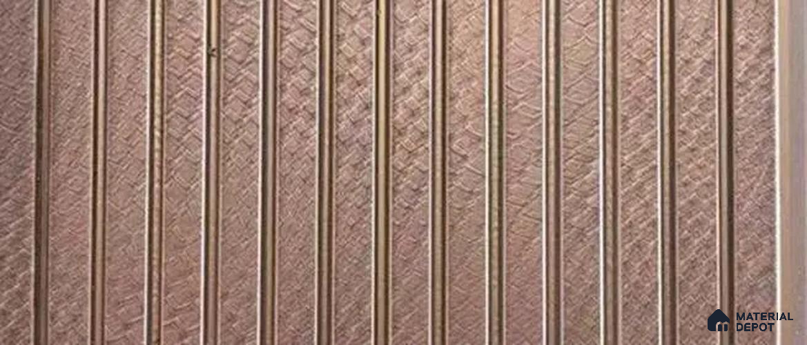 PN 07825 Patterned Look Louver 8 ft x 0.65 ft Texture Finish - 6 mm | Suitable for Feature Wall, TV Unit & Living Room