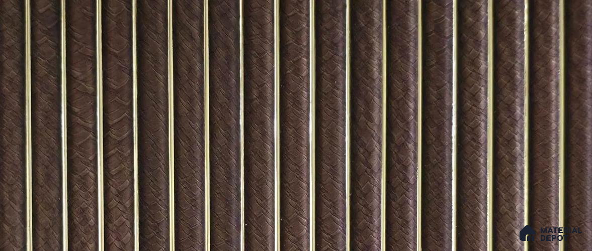 PN 07830 Marble Look Louver 9 ft x 0.65 ft Texture Finish  - 6 mm | Suitable for Feature Wall, TV Unit & Living Room
