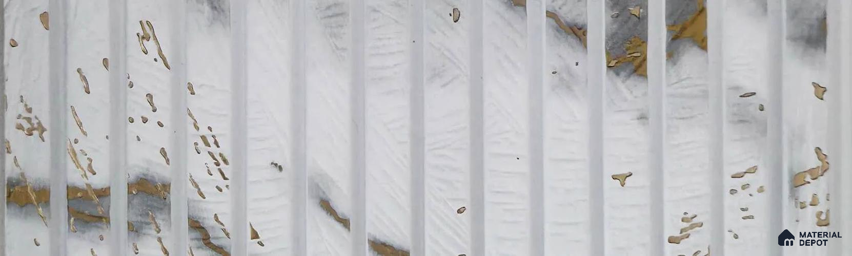 PN 07834 Marble Look Louver 9 ft x 0.65 ft Texture Finish - 6 mm | Suitable for Feature Wall, TV Unit & Living Room
