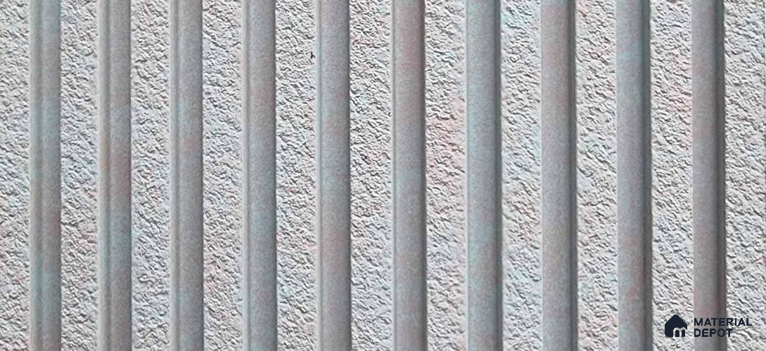 PN 06975 Stone Look Louver1 8 ft x 0.83 ft Texture Finish  - 10 mm | Suitable for Feature Wall, TV Unit & Living Room