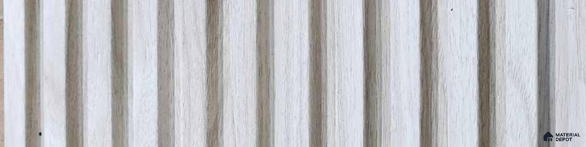 PN 06982 Solid Colors Look Louver1 8 ft x 0.83 ft Texture Finish  - 10 mm | Suitable for Feature Wall, TV Unit & Living Room