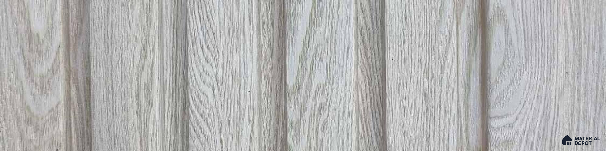 PN 06953 Wood Look Louver1 8 ft x 0.83 ft Texture Finish  - 10 mm | Suitable for Feature Wall, TV Unit & Living Room