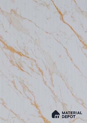 PN 07330 Marble Look Louver 8 ft x 2 ft Texture Finish - 8 mm | Suitable for Feature Wall, TV Unit & Living Room