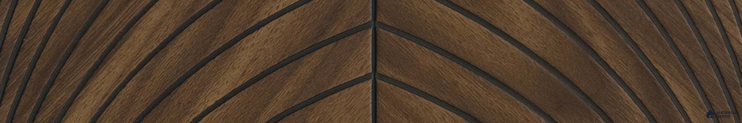 PN 07241 Wood Look Louver 8 ft x 1 ft Texture Finish  - 8 mm | Suitable for Feature Wall, TV Unit & Living Room