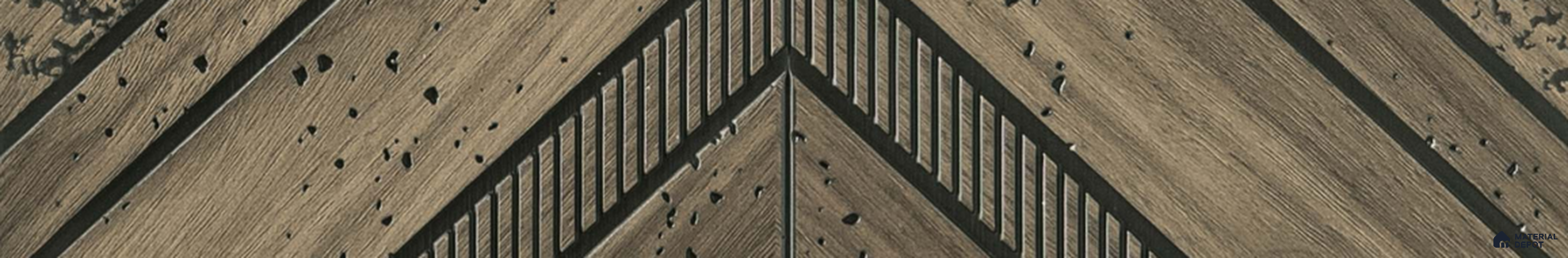 PN 07245 Wood Look Louver 8 ft x 1 ft Texture Finish  - 8 mm | Suitable for Feature Wall, TV Unit & Living Room