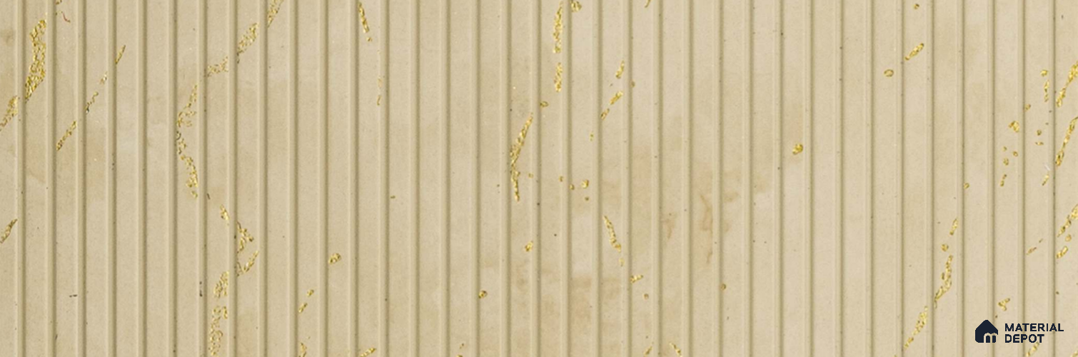 PN 07300 Marble Look Louver 8 ft x 1 ft Texture Finish - 8 mm | Suitable for Feature Wall, TV Unit & Living Room