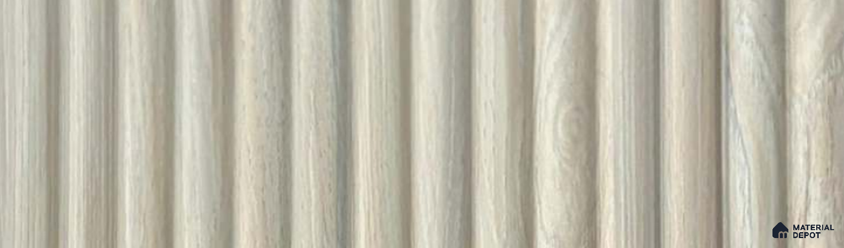 PN 07326 Wood Look Louver 8 ft x 0.65 ft Texture Finish - 8 mm | Suitable for Feature Wall, TV Unit & Living Room