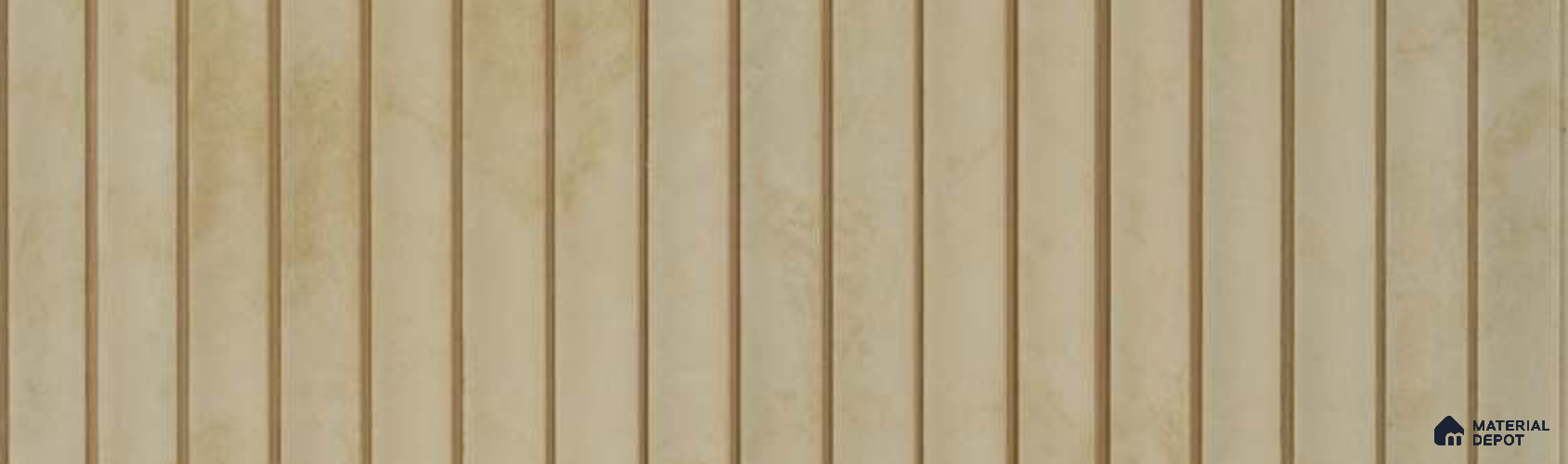 PN 07337 Marble Look Louver 8 ft x 0.65 ft Texture Finish - 8 mm | Suitable for Feature Wall, TV Unit & Living Room