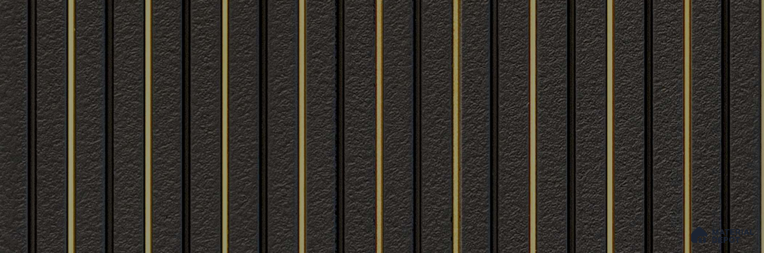 PN 07289 Wood Look Louver 9.5 ft x 1 ft Texture Finish - 8 mm | Suitable for Feature Wall, TV Unit & Living Room