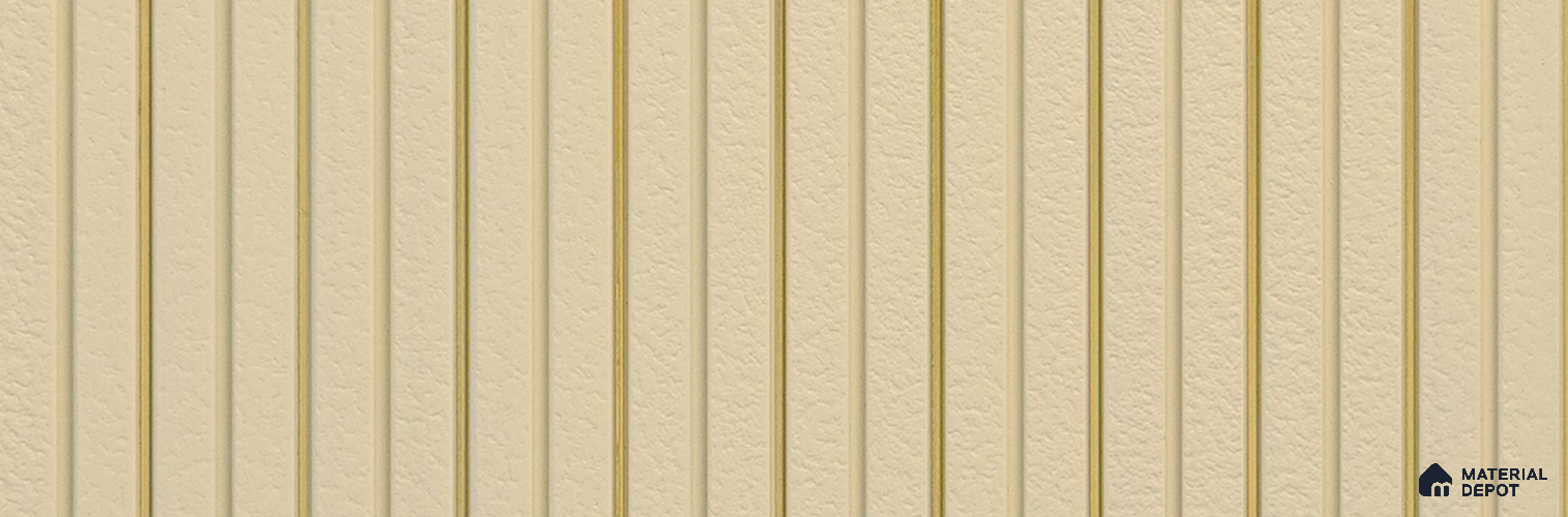 PN 07282 Stone Look Louver 9.5 ft x 1 ft Texture Finish - 8 mm | Suitable for Feature Wall, TV Unit & Living Room