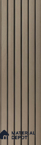 PN 07185 Fabric Look Louver 8 ft x 0.83 ft Texture Finish  - 10 mm | Suitable for Feature Wall, TV Unit & Living Room