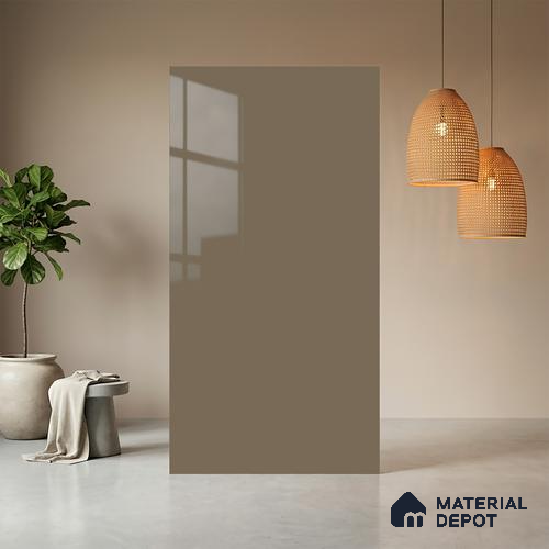 Dusty Petal Solid Colors Look HG 512 8 ft x 4 ft High Gloss Finish Decorative Laminate - 1 mm | Suitable for Living Room, Kitchen, Office