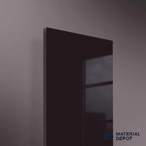 Black Currant Solid Colors Look HG 917 8 ft x 4 ft High Gloss Finish Decorative Laminate - 1 mm | Suitable for Living Room, Kitchen, Office
