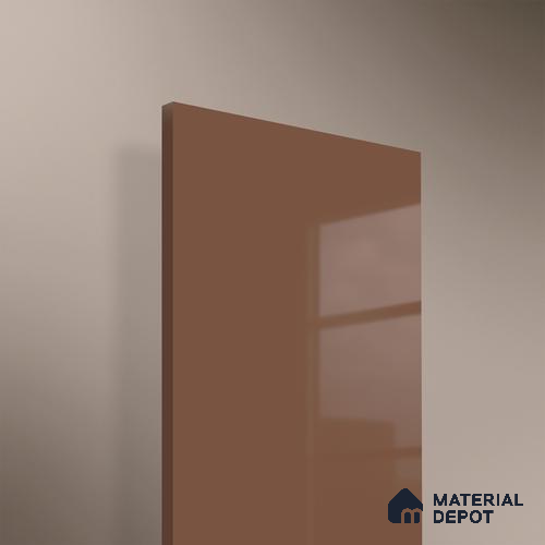 Reddish Brown Solid Colors Look HG 903 8 ft x 4 ft High Gloss Finish Decorative Laminate - 1 mm | Suitable for Living Room, Kitchen, Office