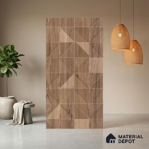 Patterned Look LM 20195 8 ft x 4 ft Texture Finish Decorative Laminate - 1 mm | Suitable for Bedroom, TV Unit, Wardrobe