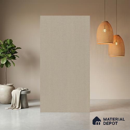 Grey Fabric Look LM 20985 8 ft x 4 ft Texture Finish Decorative Laminate - 1 mm | Suitable for TV Unit, Wardrobe, Kitchen Cabinets