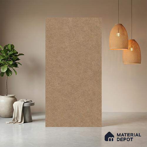 Brown Fabric Look LM 21008 8 ft x 4 ft Texture Finish Decorative Laminate - 1 mm | Suitable for TV Unit, Wardrobe, Kitchen Cabinets