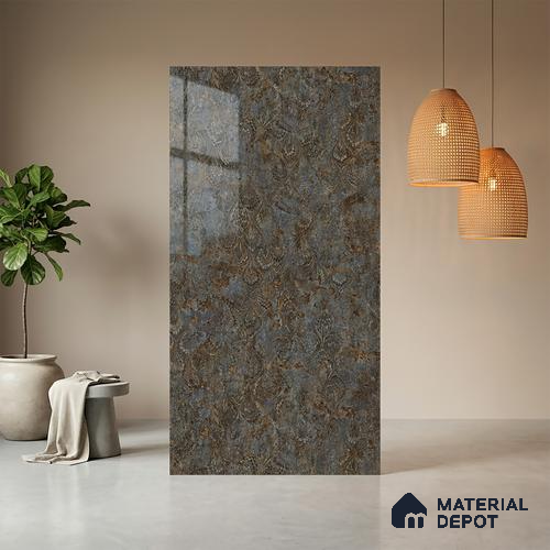 Patterned Look LM 21012 8 ft x 4 ft High Gloss Finish Decorative Laminate - 1 mm | Suitable for Bedroom, TV Unit, Wardrobe