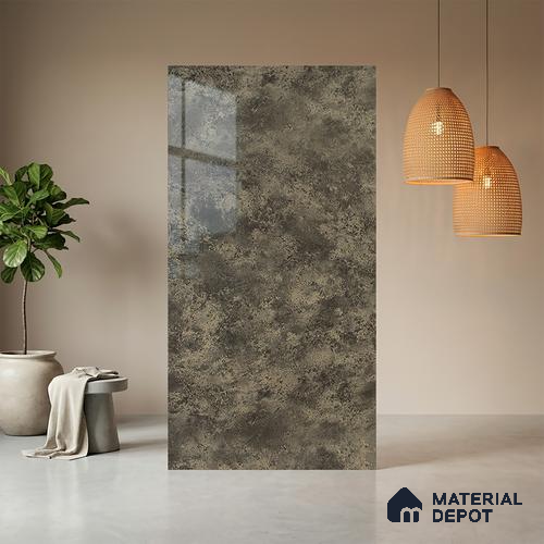 Stone Look LM 21021 8 ft x 4 ft High Gloss Finish Decorative Laminate - 1 mm | Suitable for TV Unit, Wardrobe, Kitchen Cabinets